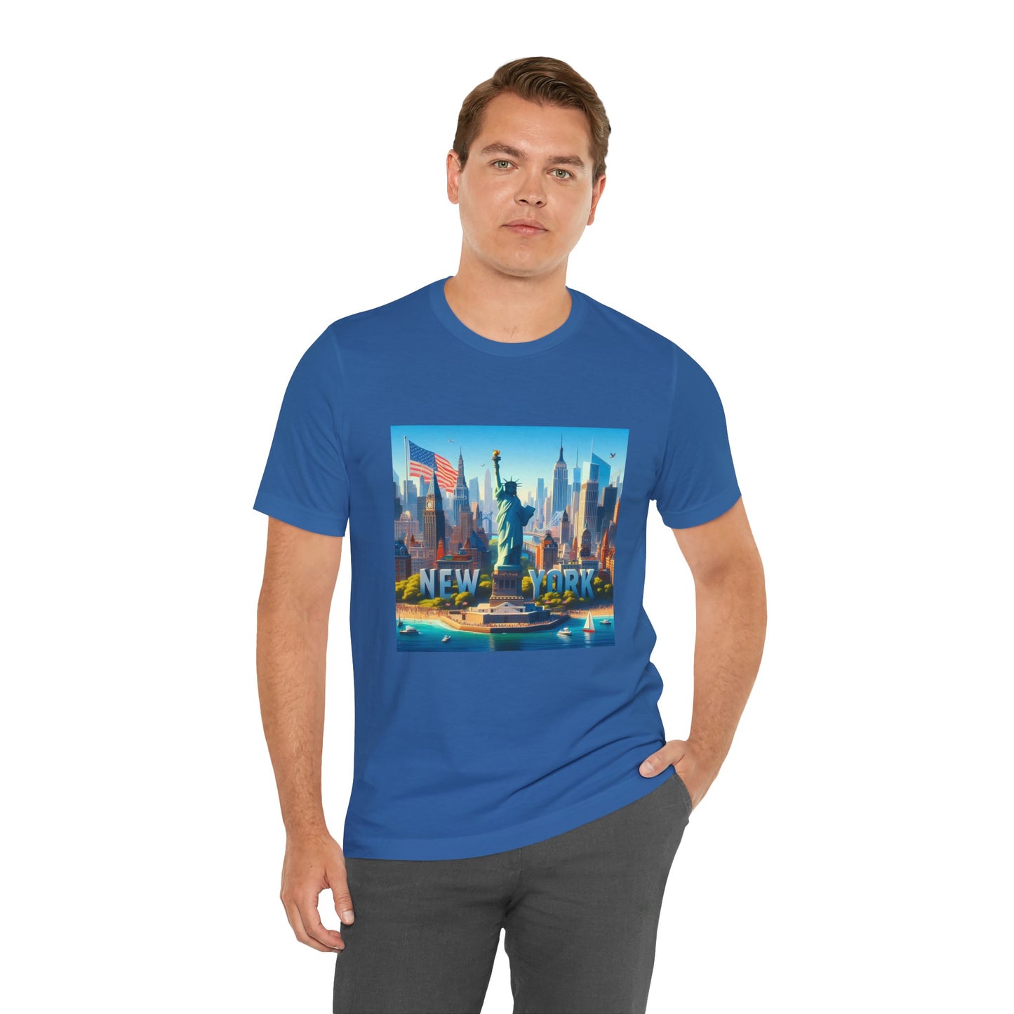 NY Disney Pixar Style Jersey Short Sleeve Tee