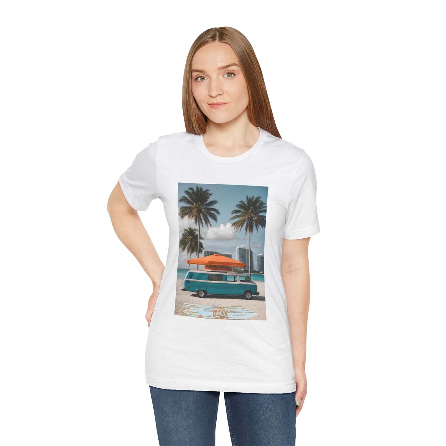 Vintage Van Miami Beach Jersey Short Sleeve Tee