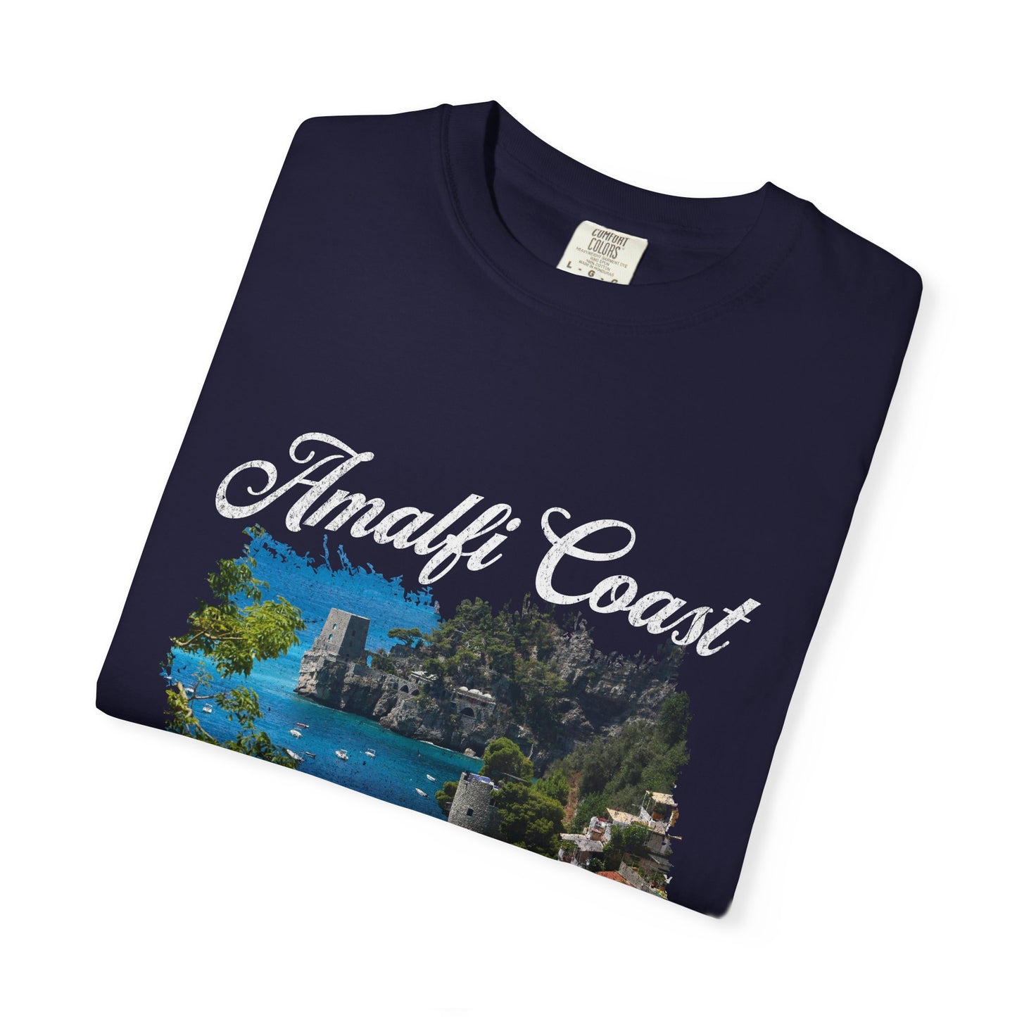 Amalfi Coast Minori Beach Graphic T-Shirt