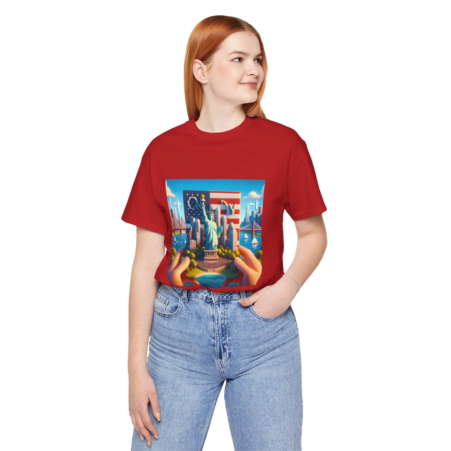 NY Disney Pixar Style Jersey Short Sleeve Tee