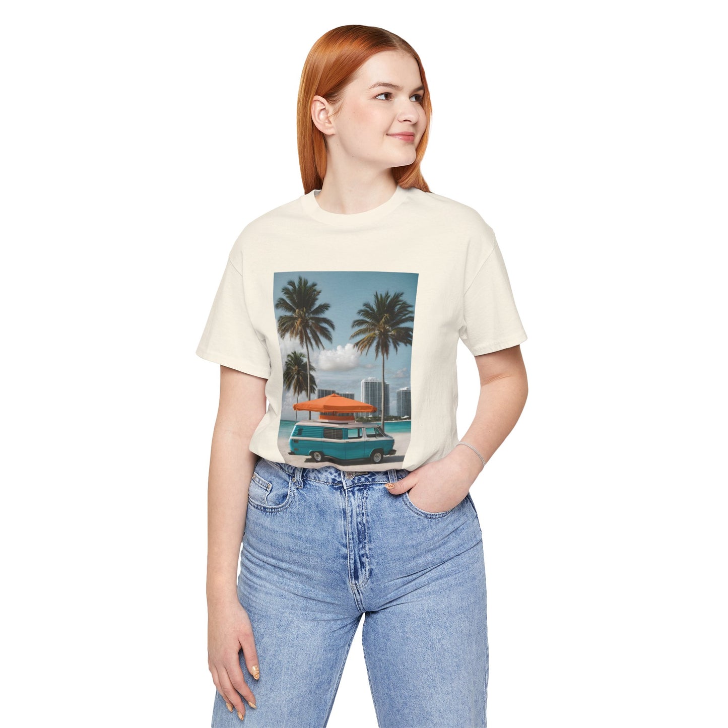 Vintage Van Miami Beach Jersey Short Sleeve Tee