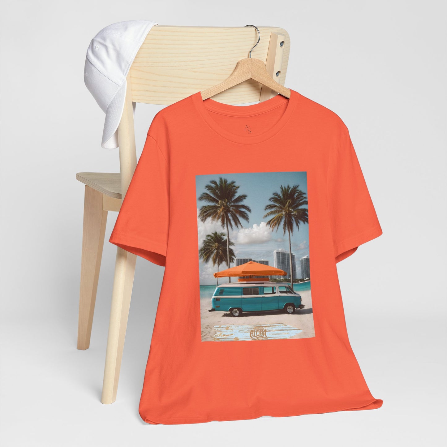 Vintage Van Miami Beach Jersey Short Sleeve Tee