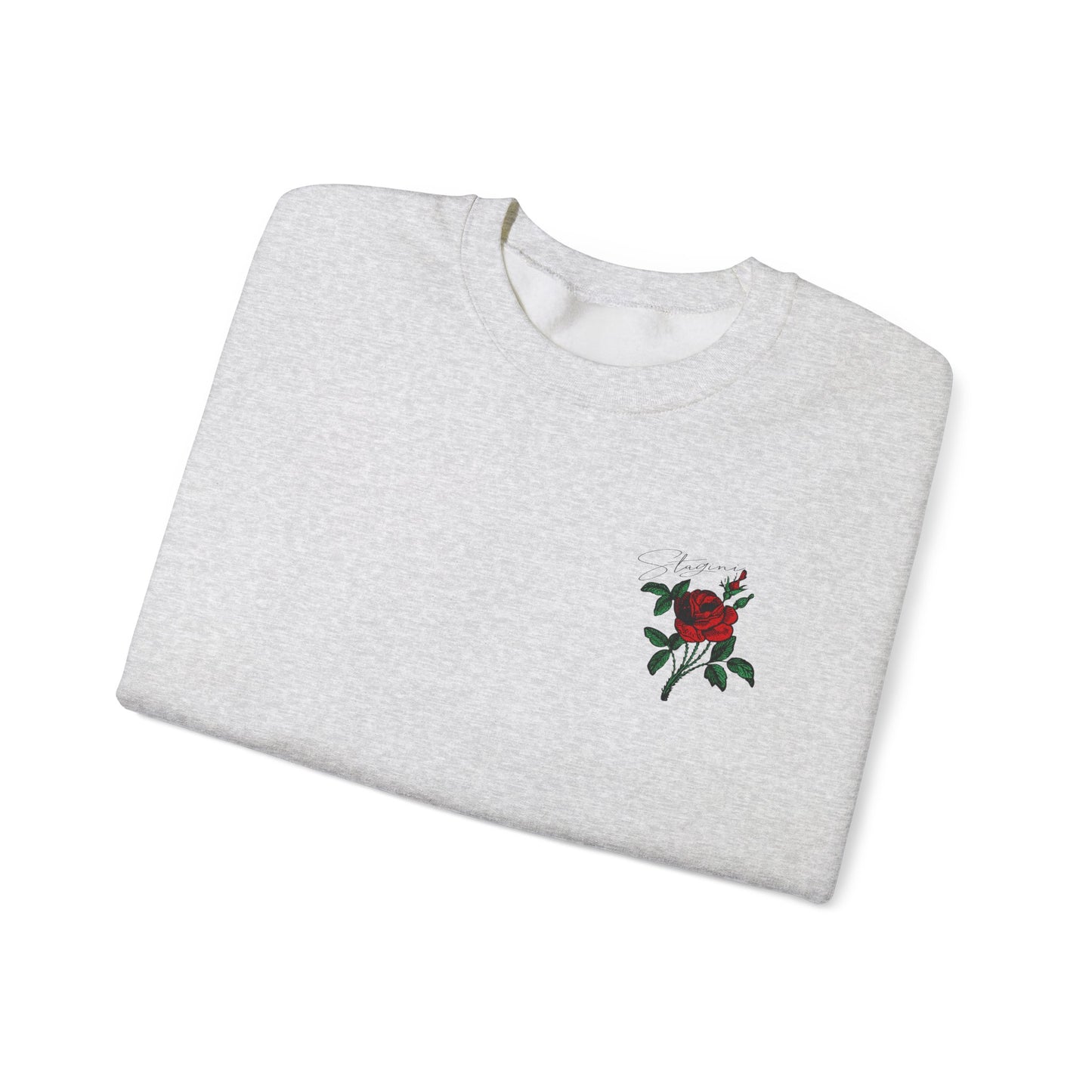 Elegant Rose Heavy Graphic Sweatshirt