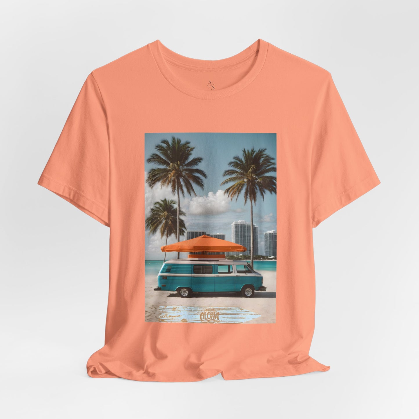 Vintage Van Miami Beach Jersey Short Sleeve Tee