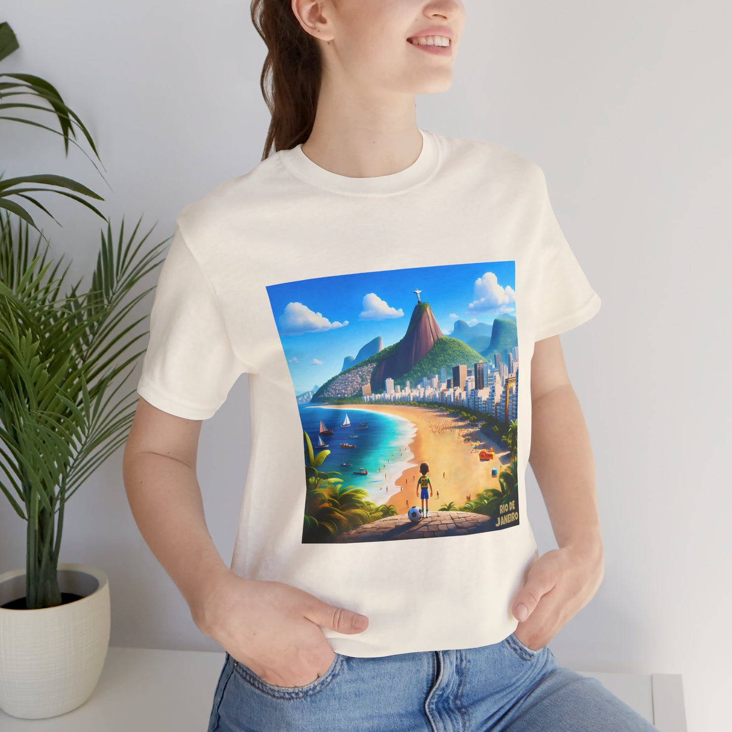 Rio De Janeiro Disney Pixar Style Jersey Short Sleeve Tee