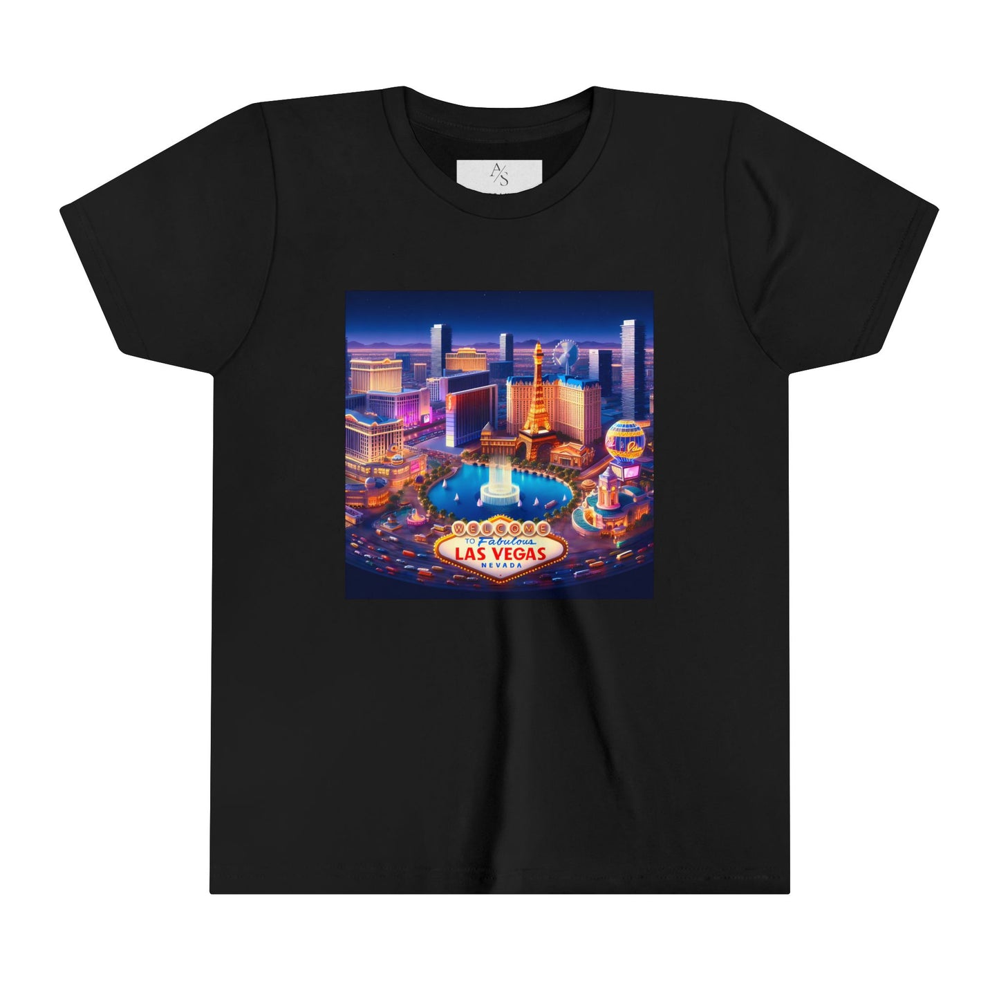 Las Vegas Disney Pixar Style Youth Short Sleeve Tee