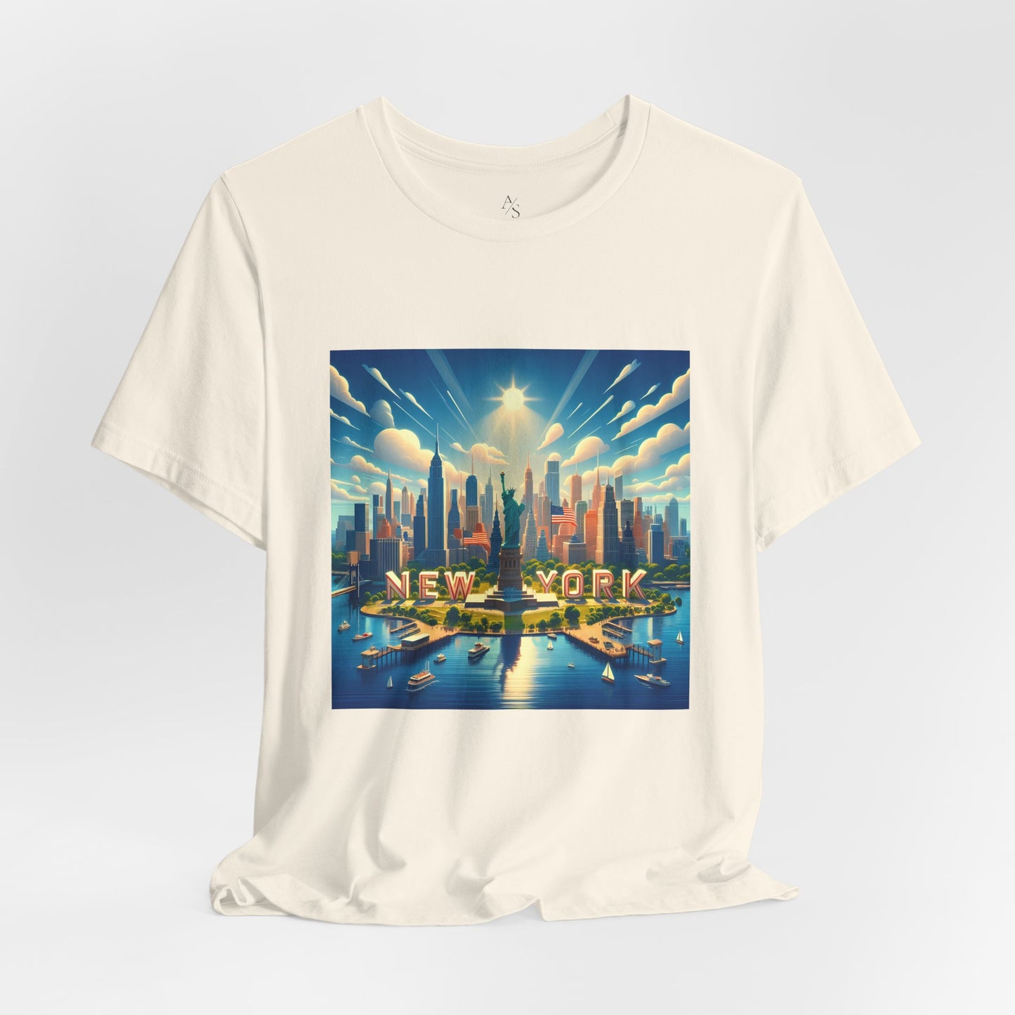 New York Disney Pixar Style Jersey Short Sleeve Tee