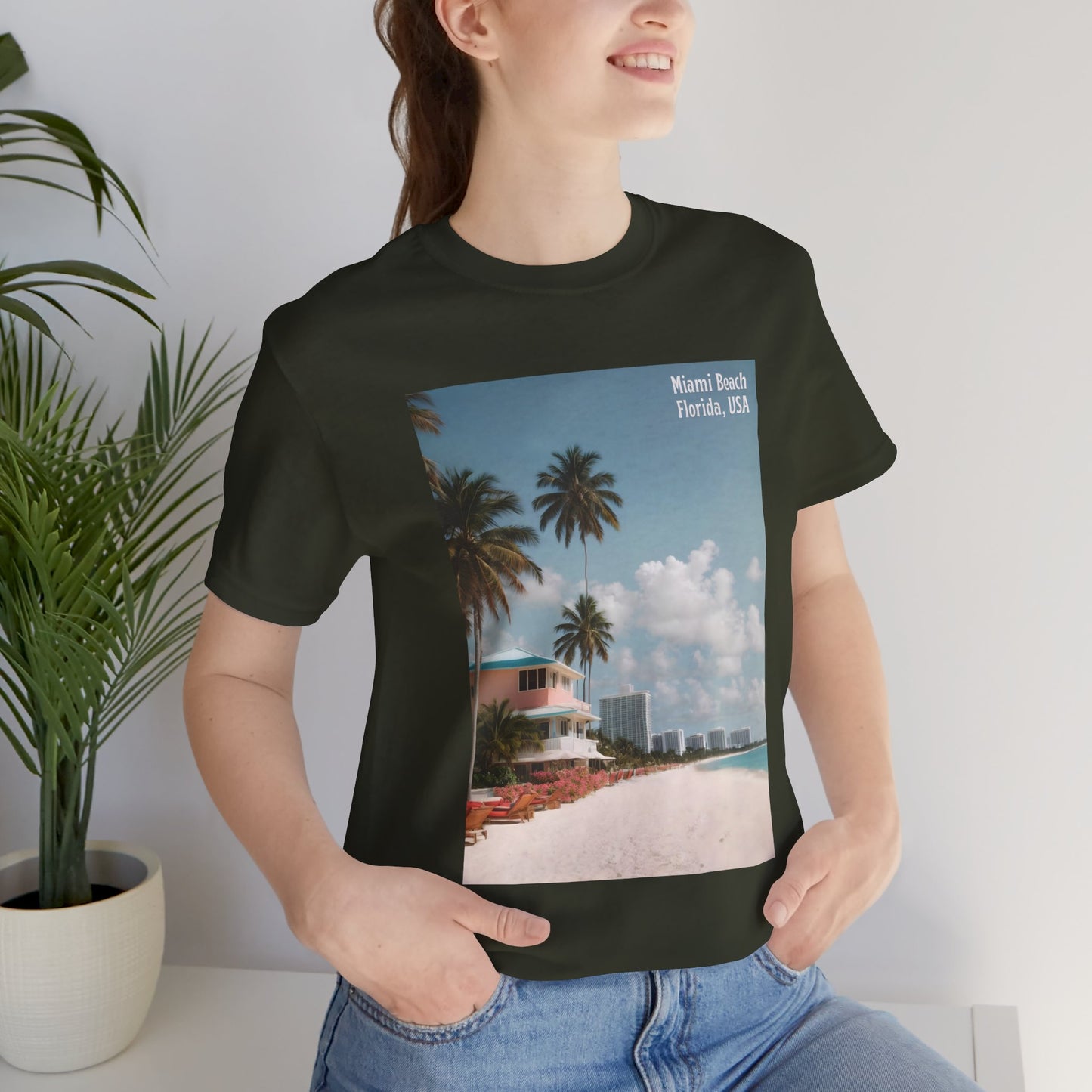 Miami Beach Jersey Short Sleeve Tee