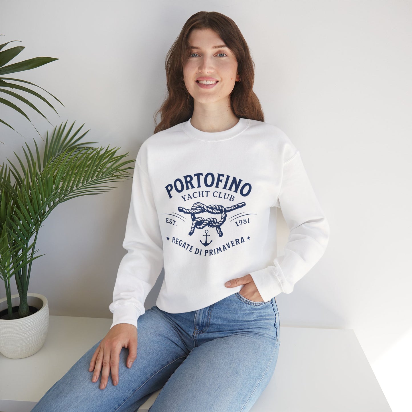Portofino Yacht Club Graphic Sweatshirt