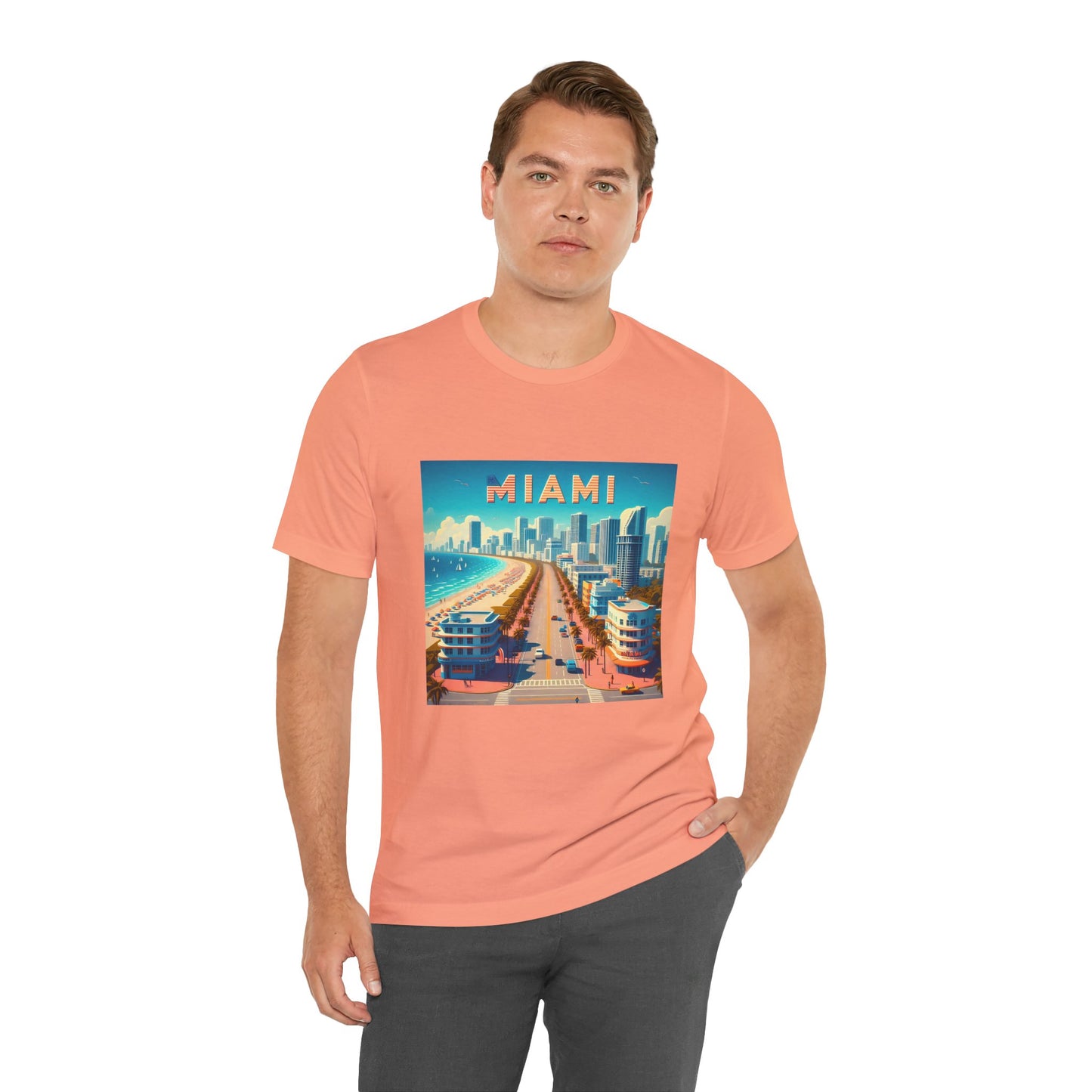 Miami Disney Pixar Style Jersey Short Sleeve Tee