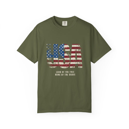 USA American Flag Graphic T-Shirt