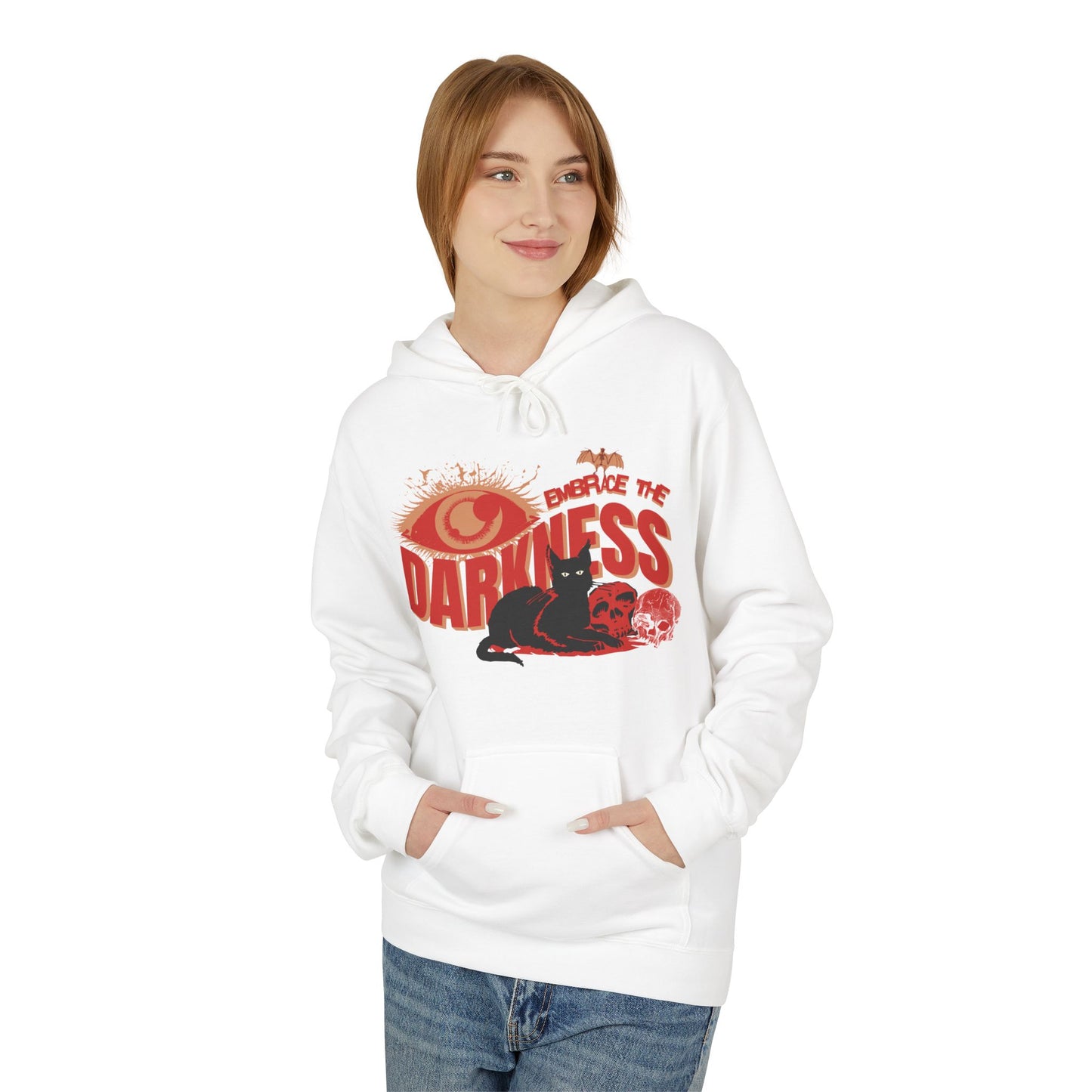 Embrace The Darkness Midweight Softstyle Fleece Hoodie