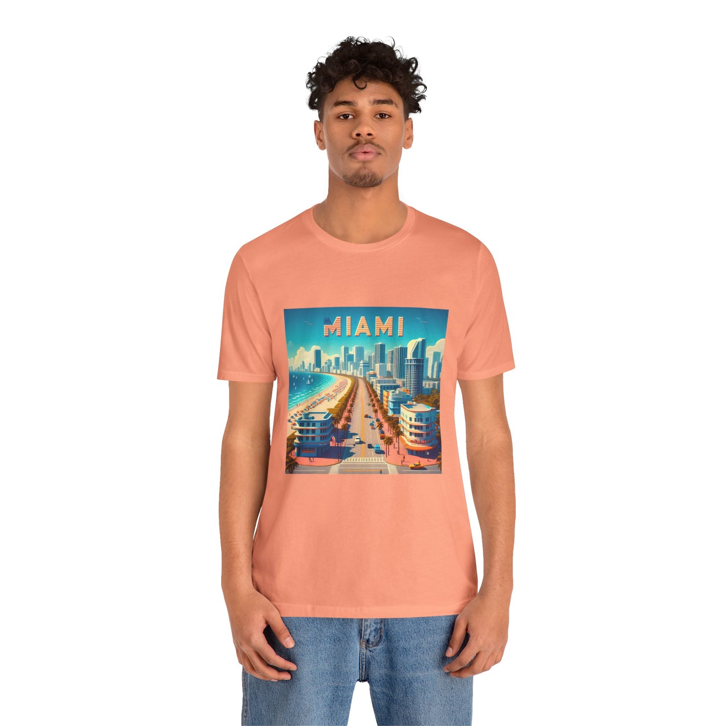 Miami Disney Pixar Style Jersey Short Sleeve Tee