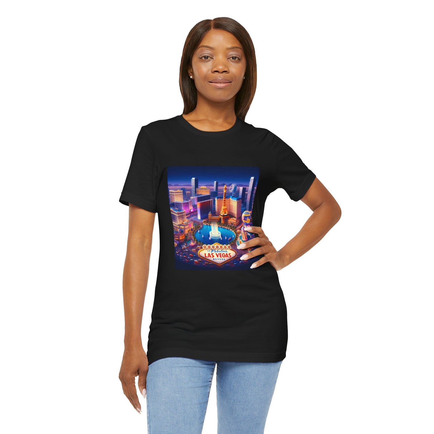 Las Vegas Disney Pixar Style Jersey Short Sleeve Tee