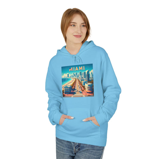 Miami Disney Pixar Style Midweight Softstyle Fleece Hoodie