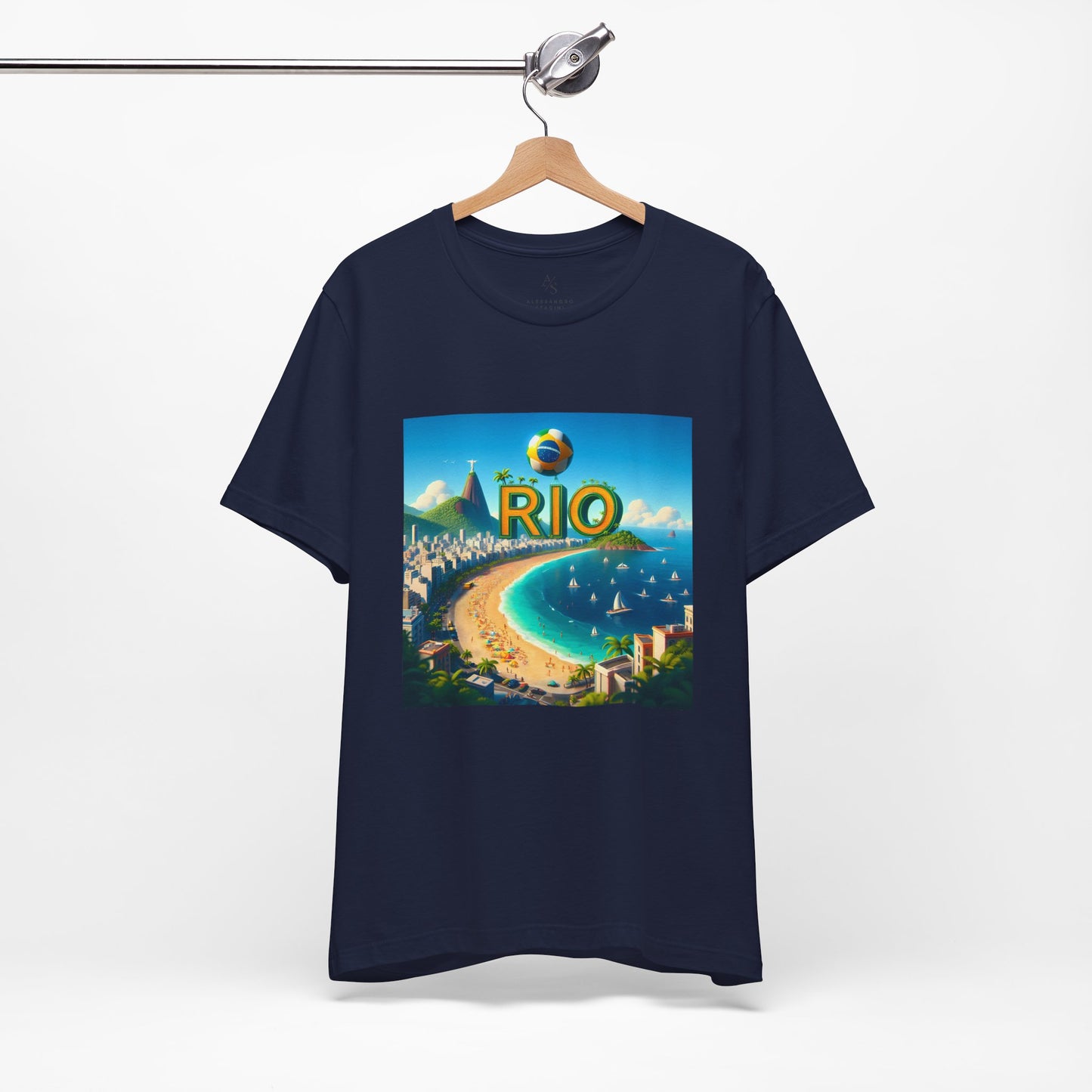 Copacabana Beach Disney Pixar Style Jersey Short Sleeve Tee