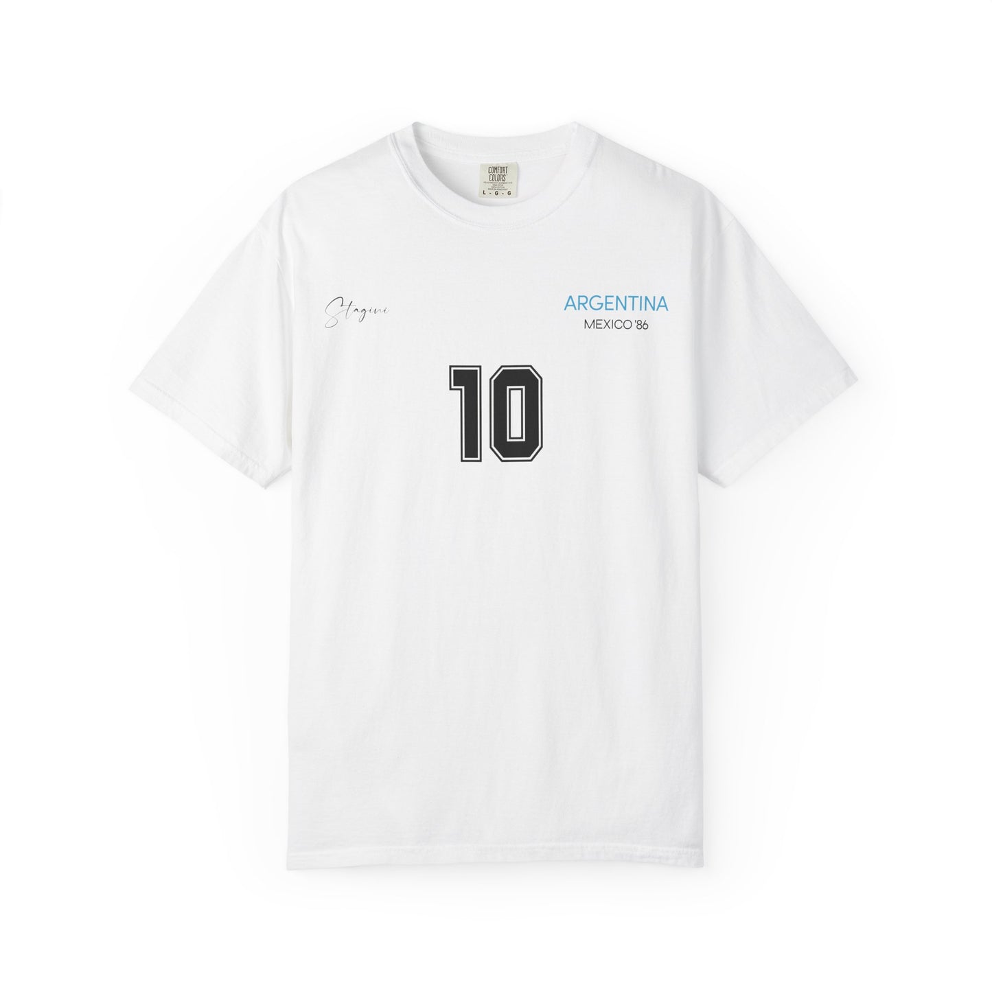 Argentina Football World Champions Mexico '86 Retro Graphic T-Shirt