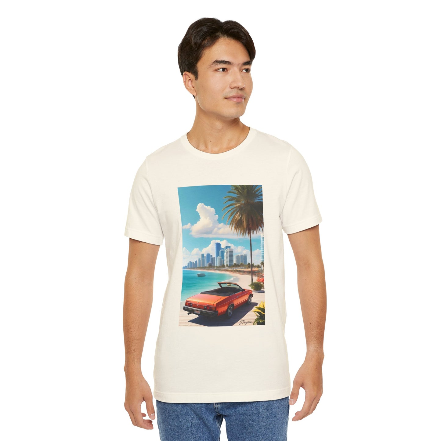 Car On The Beach Jersey Short Sleeve Tee