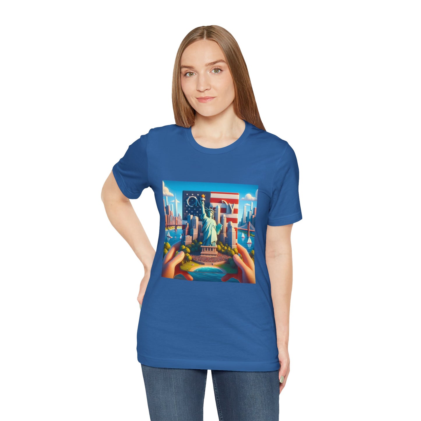 NY Disney Pixar Style Jersey Short Sleeve Tee