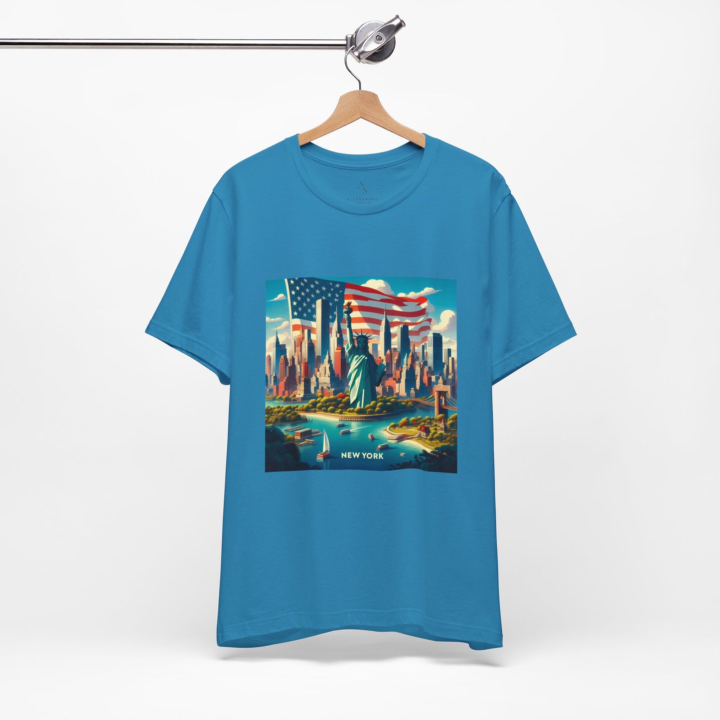 NY Disney Pixar Style Jersey Short Sleeve Tee