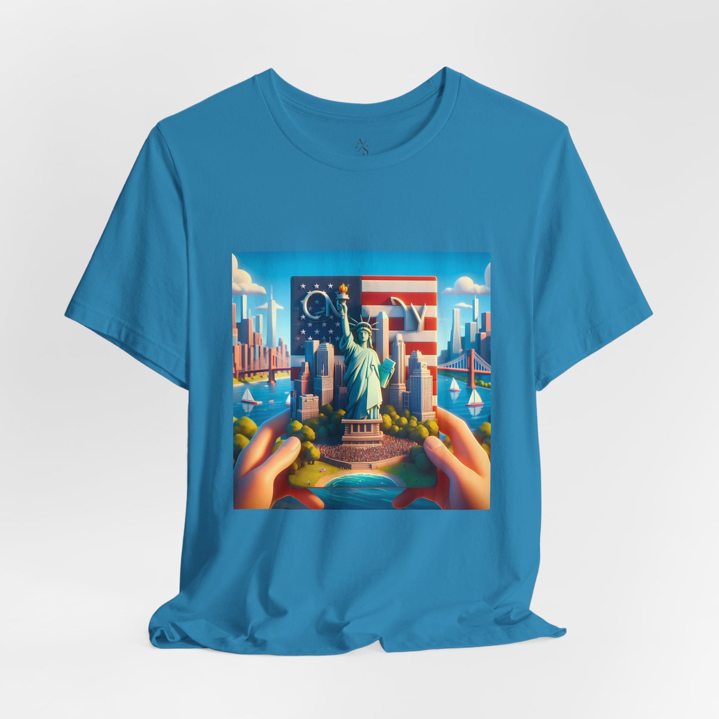 NY Disney Pixar Style Jersey Short Sleeve Tee