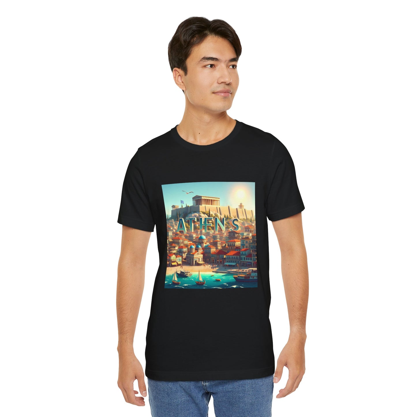 Athens Disney Pixar Style Jersey Short Sleeve Tee