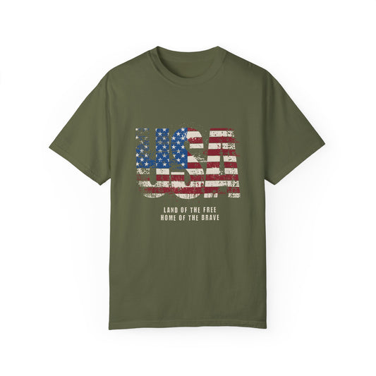 USA American Flag Graphic T-Shirt