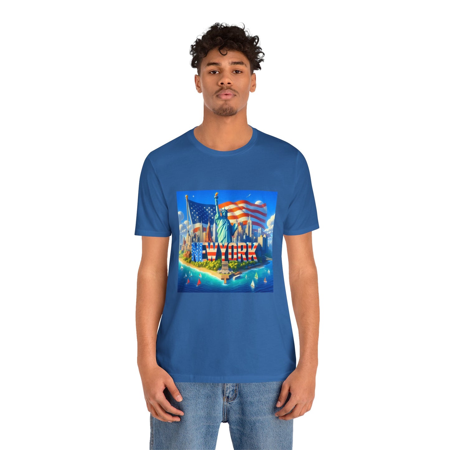 NY Disney Pixar Style Jersey Short Sleeve Tee