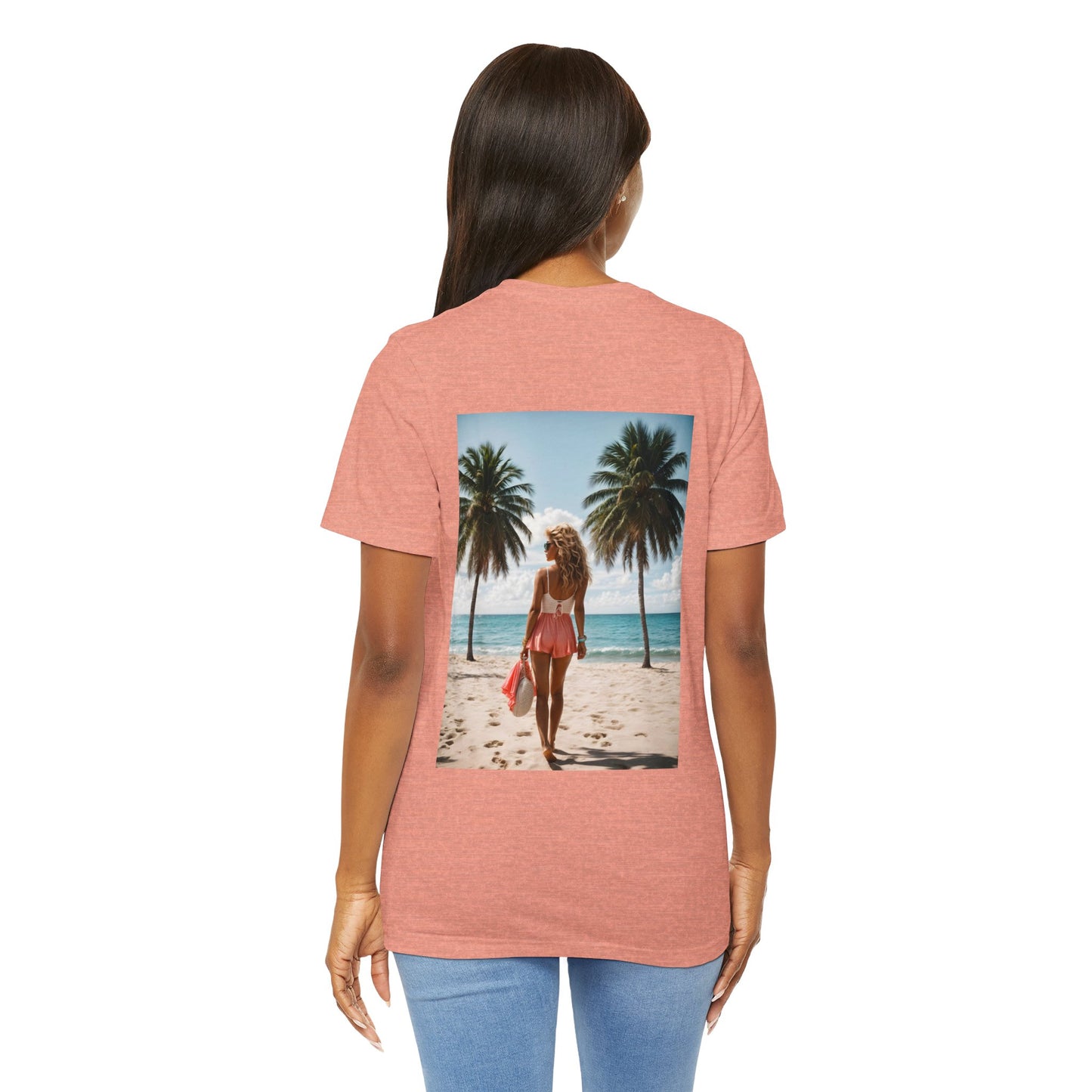 Breathtaking Beach View Jersey Short Sleeve Tee