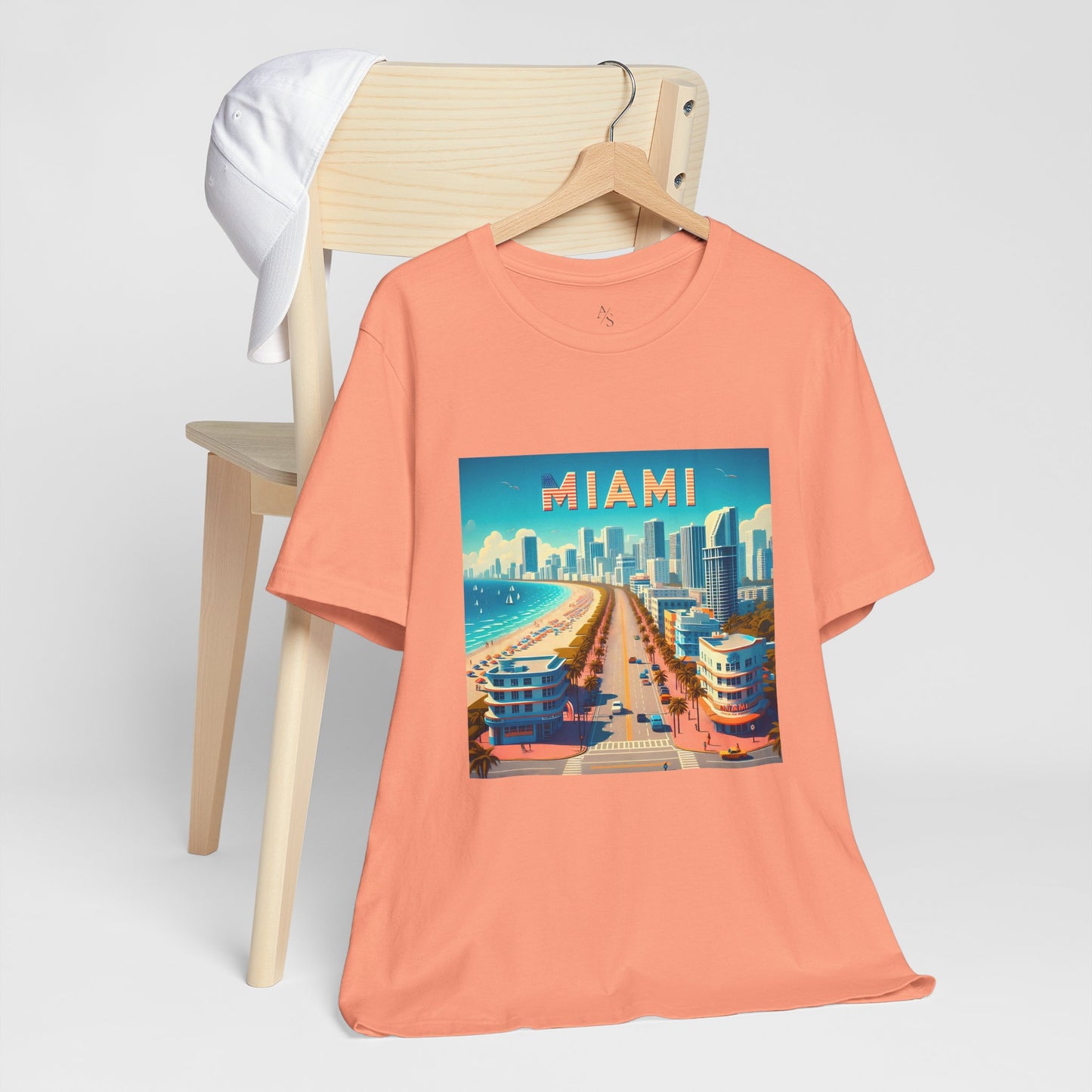 Miami Disney Pixar Style Jersey Short Sleeve Tee