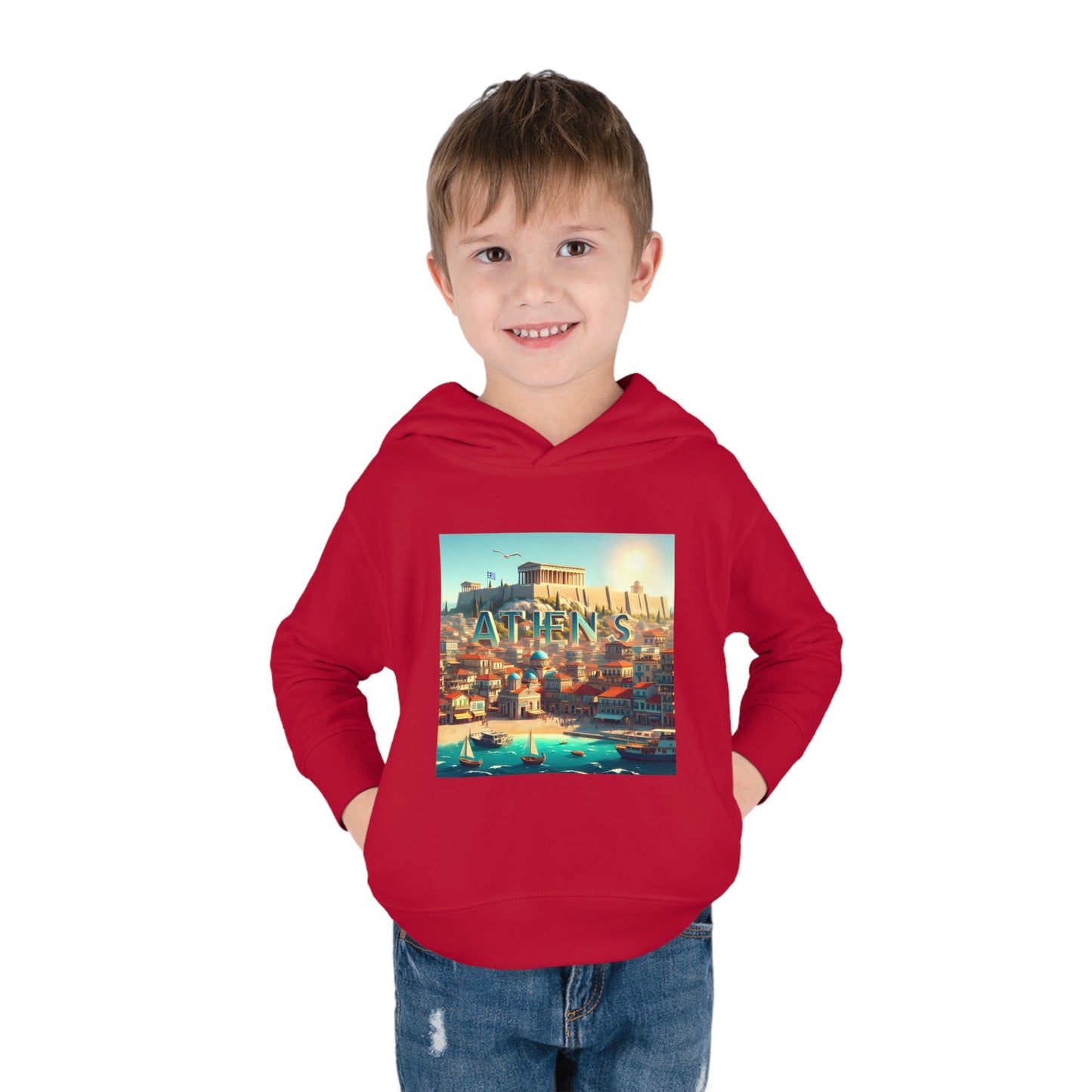 Athens Disney Pixar Style Toddler Pullover Fleece Hoodie