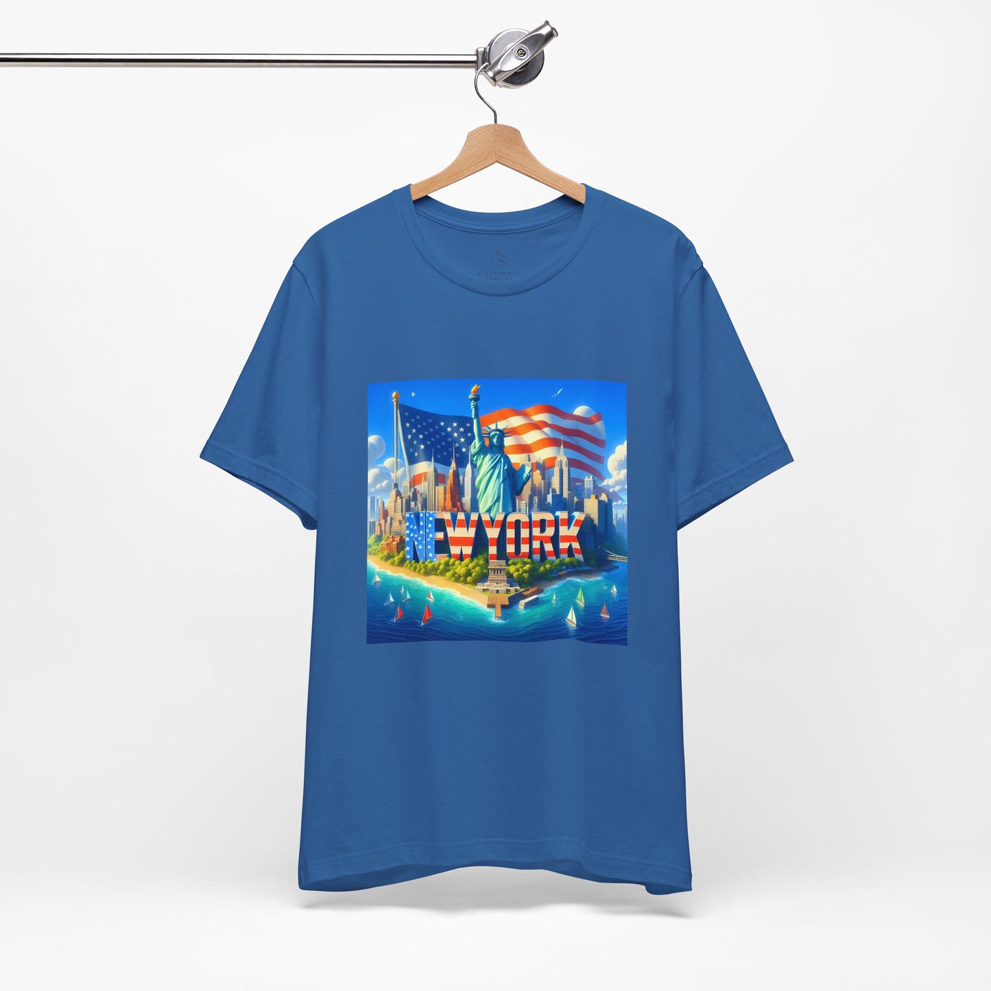 NY Disney Pixar Style Jersey Short Sleeve Tee