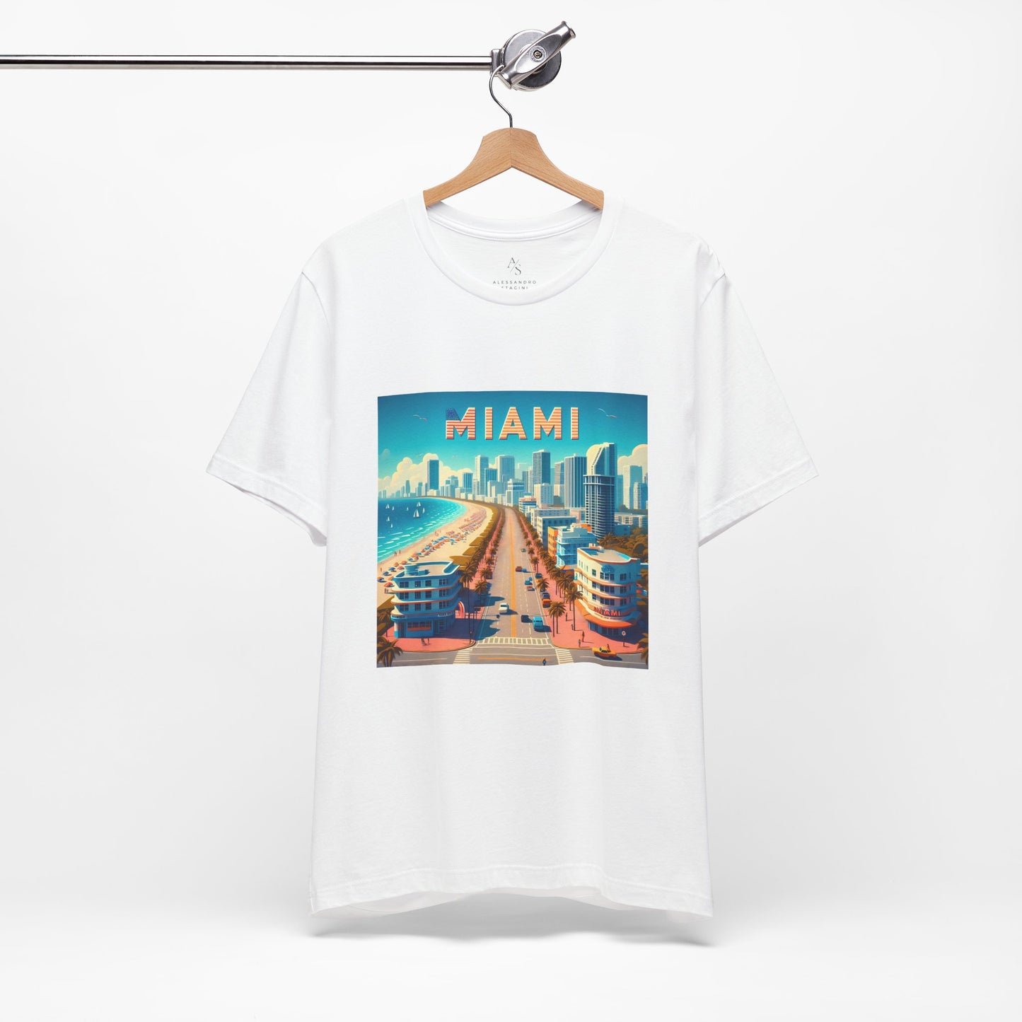 Miami Disney Pixar Style Jersey Short Sleeve Tee