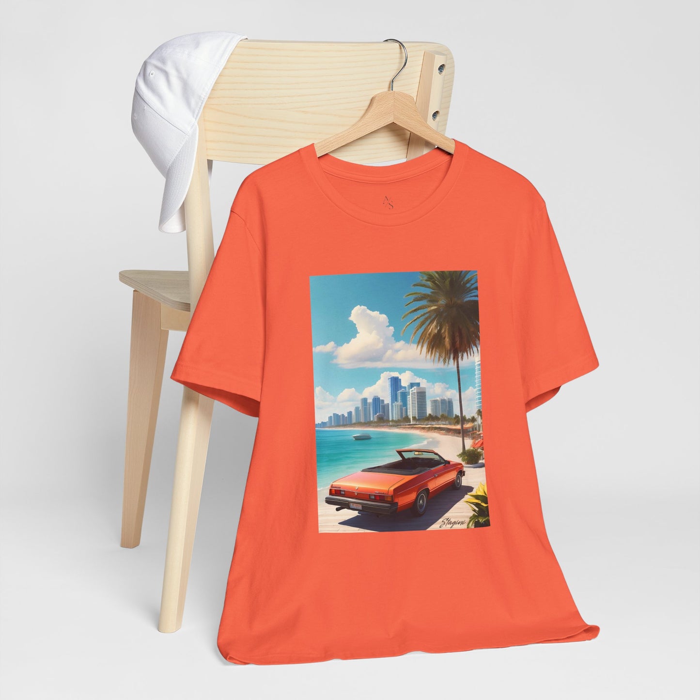 Car On The Beach Jersey Short Sleeve Tee