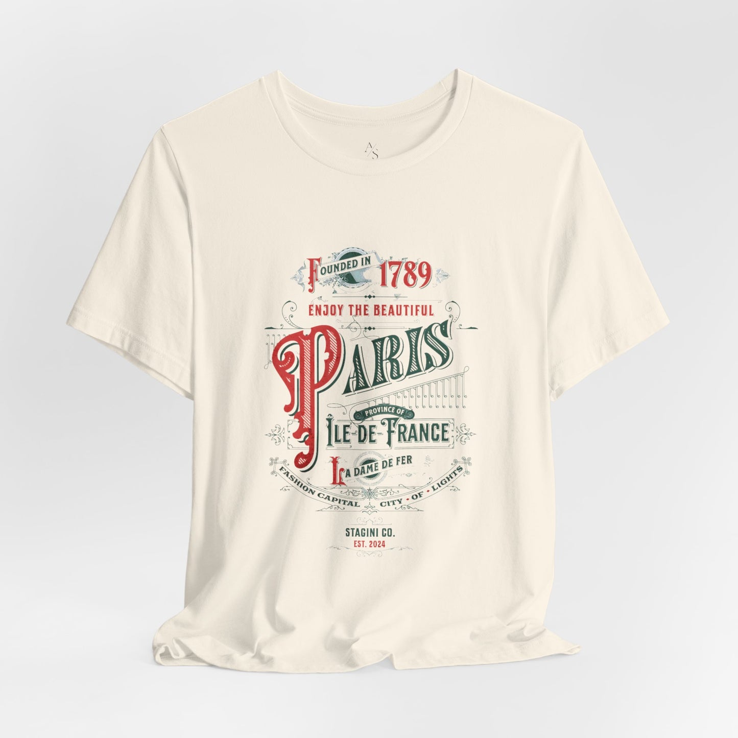 Paris Vintage Jersey Short Sleeve Tee