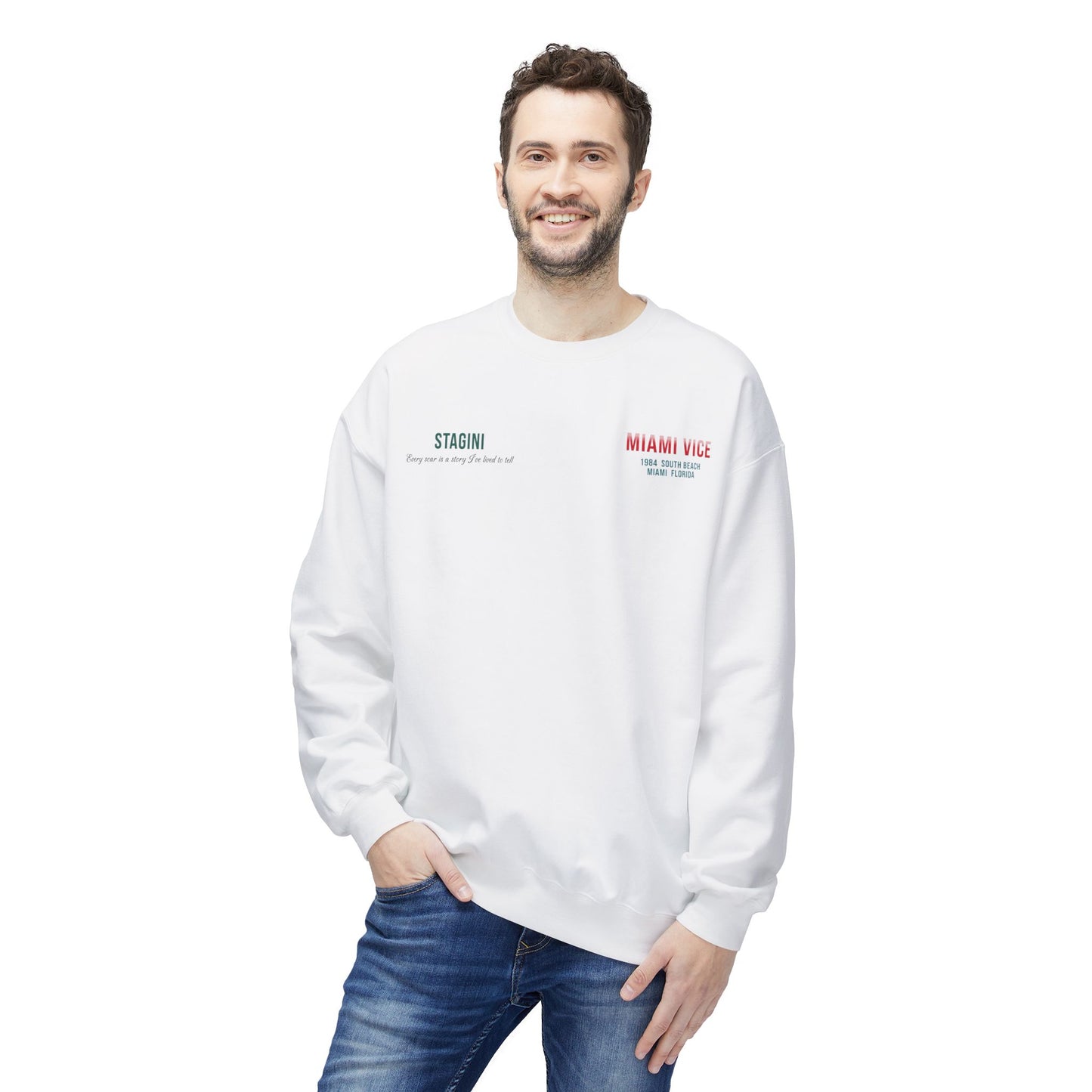 Miami Vice Midweight Softstyle Fleece Crewneck Sweatshirt