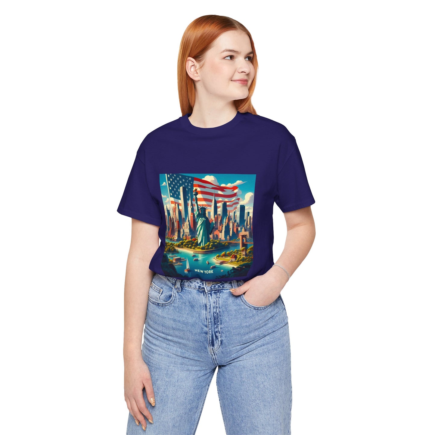 New York Disney Pixar Style Jersey Short Sleeve Tee