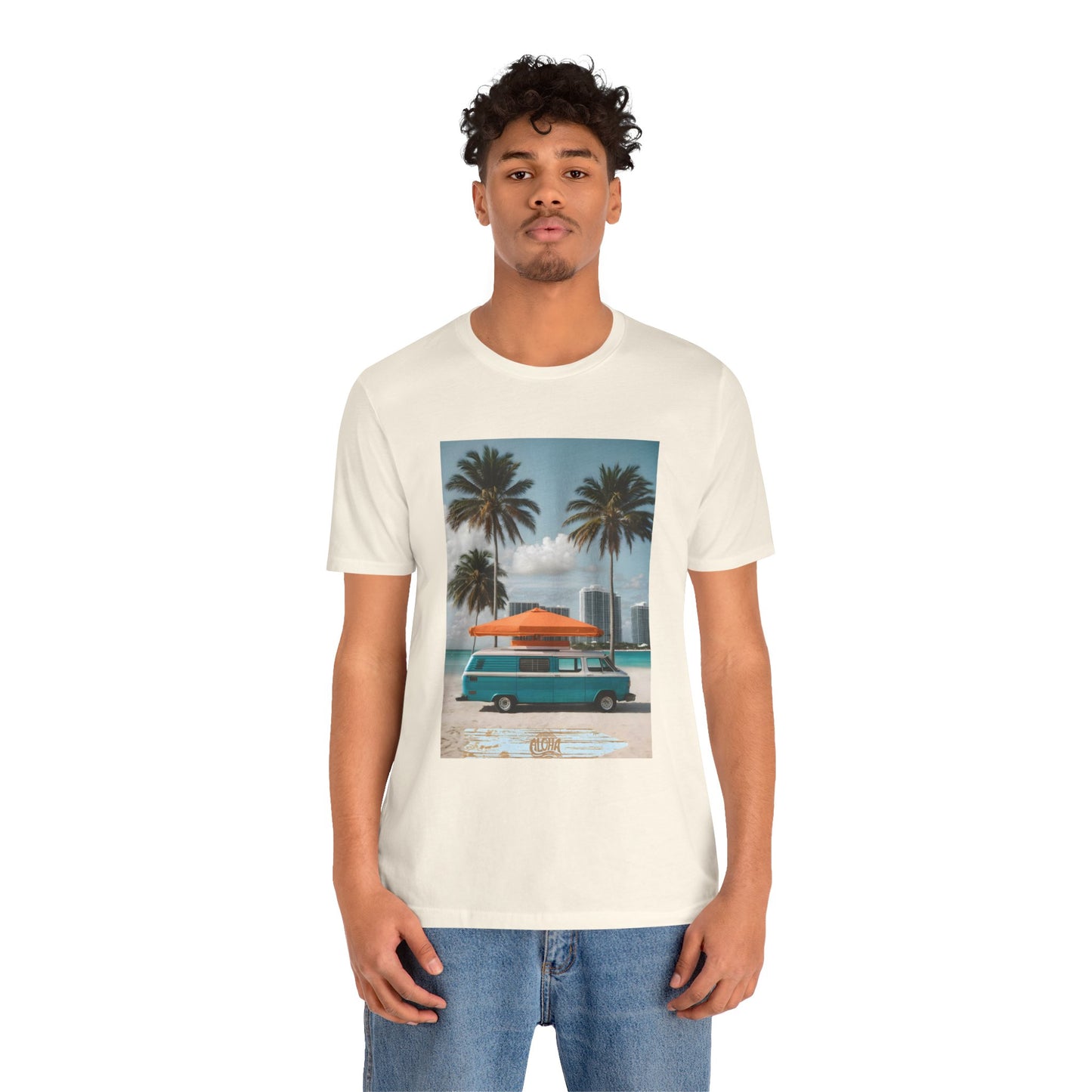 Vintage Van Miami Beach Jersey Short Sleeve Tee