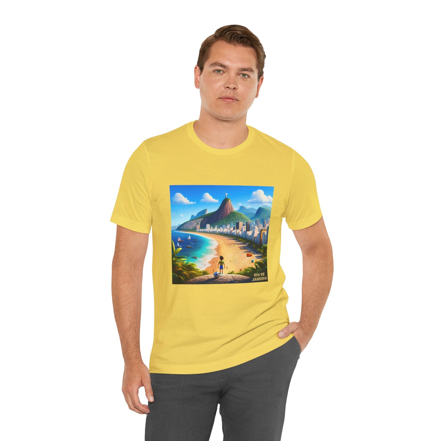 Rio De Janeiro Disney Pixar Style Jersey Short Sleeve Tee