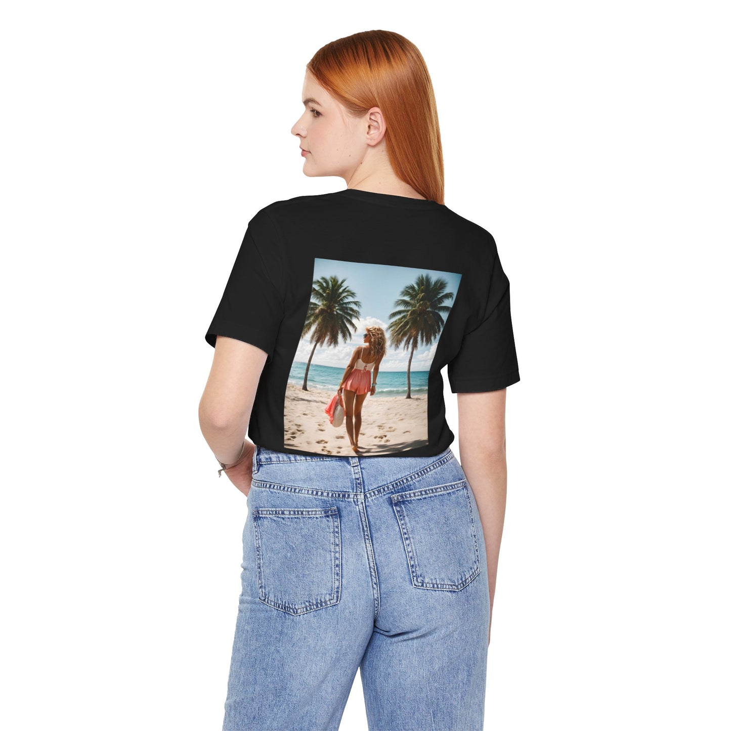 Breathtaking Beach View Jersey Short Sleeve Tee