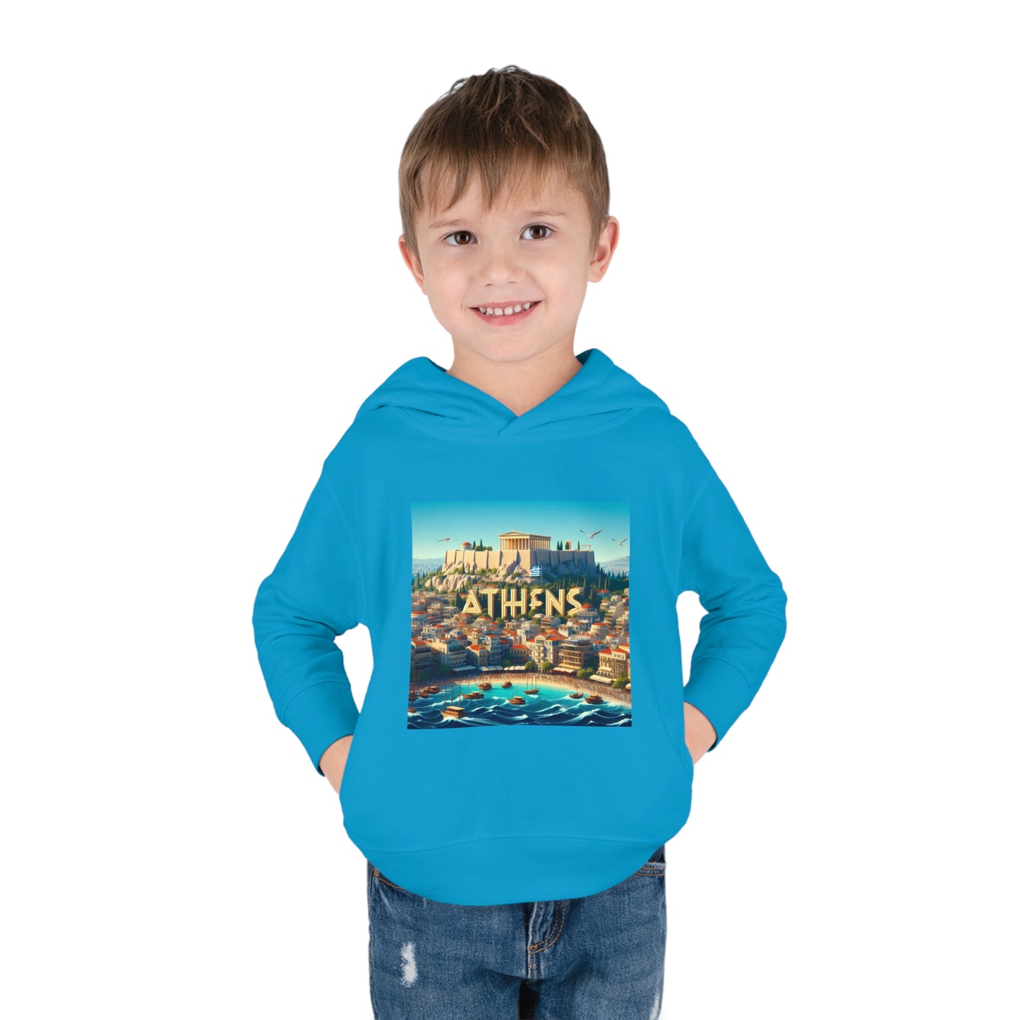 Athens Disney Pixar Style Toddler Pullover Fleece Hoodie