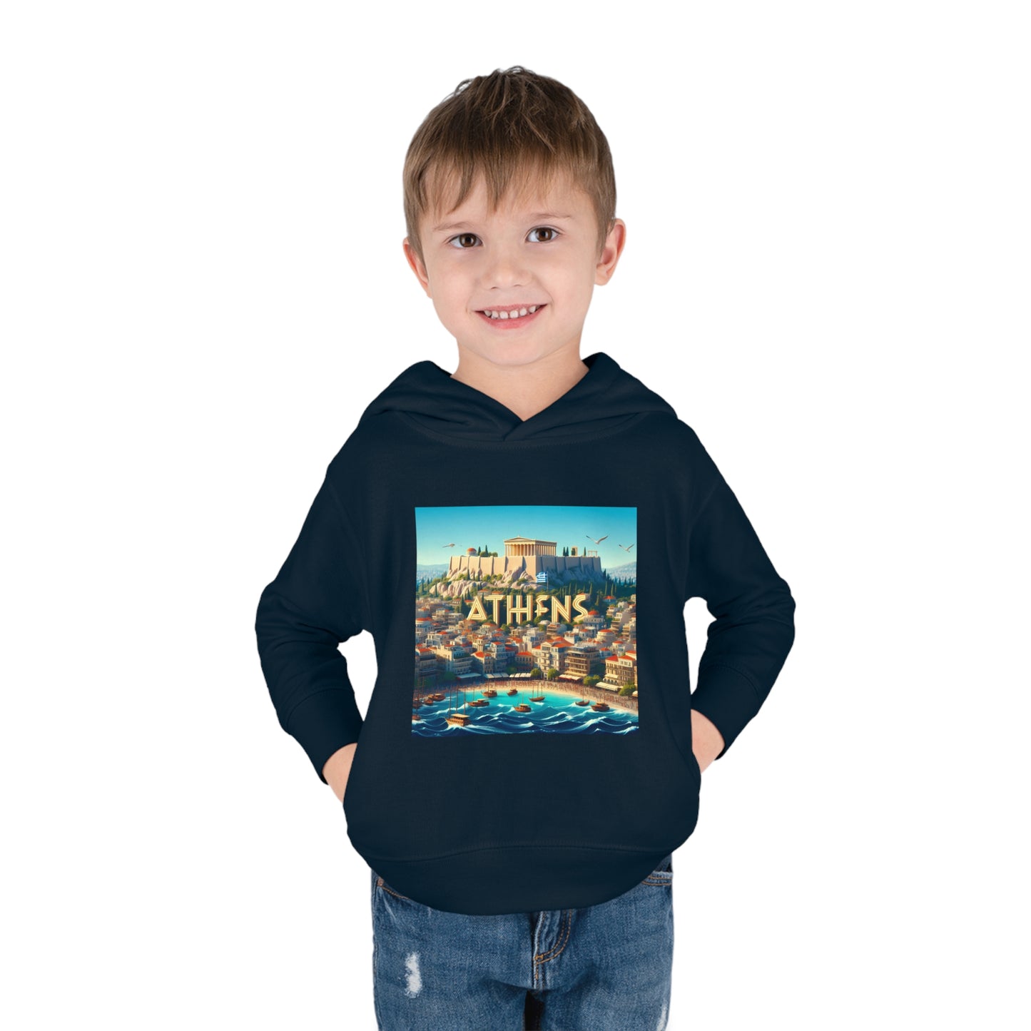 Athens Disney Pixar Style Toddler Pullover Fleece Hoodie