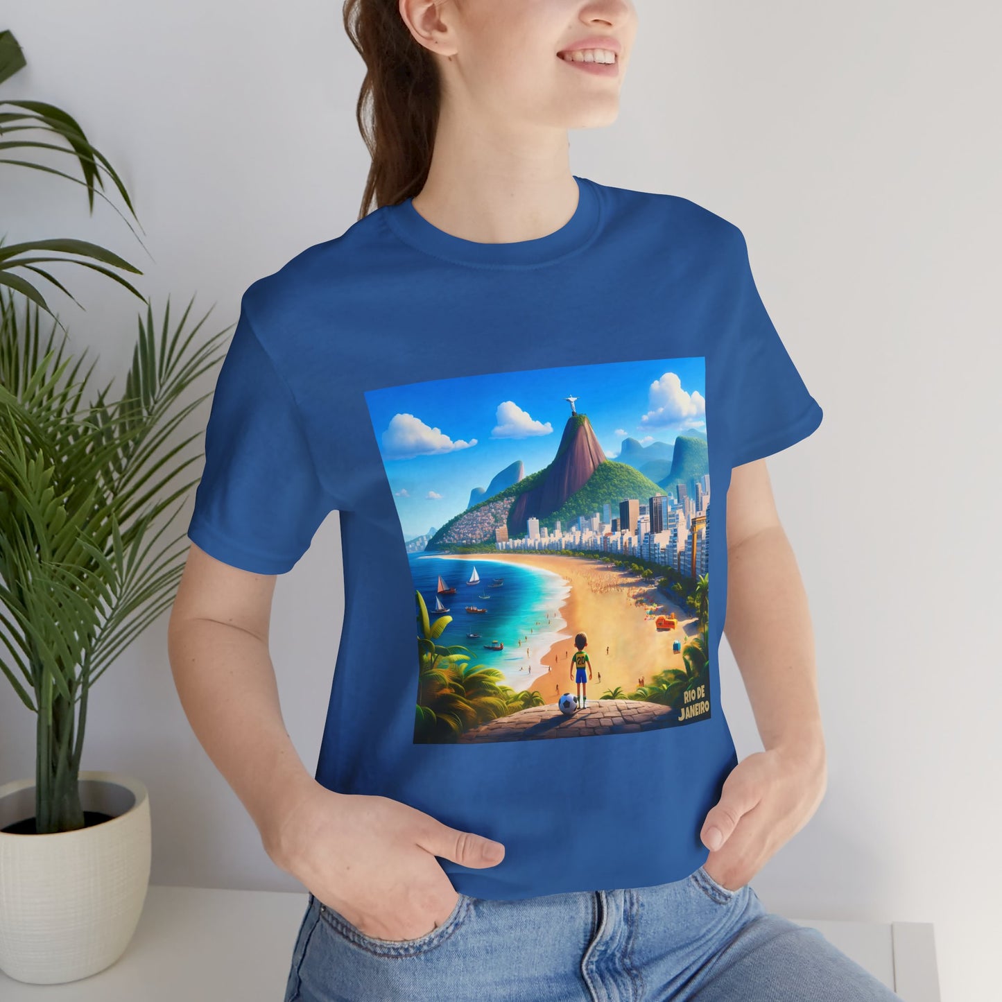 Rio De Janeiro Disney Pixar Style Jersey Short Sleeve Tee