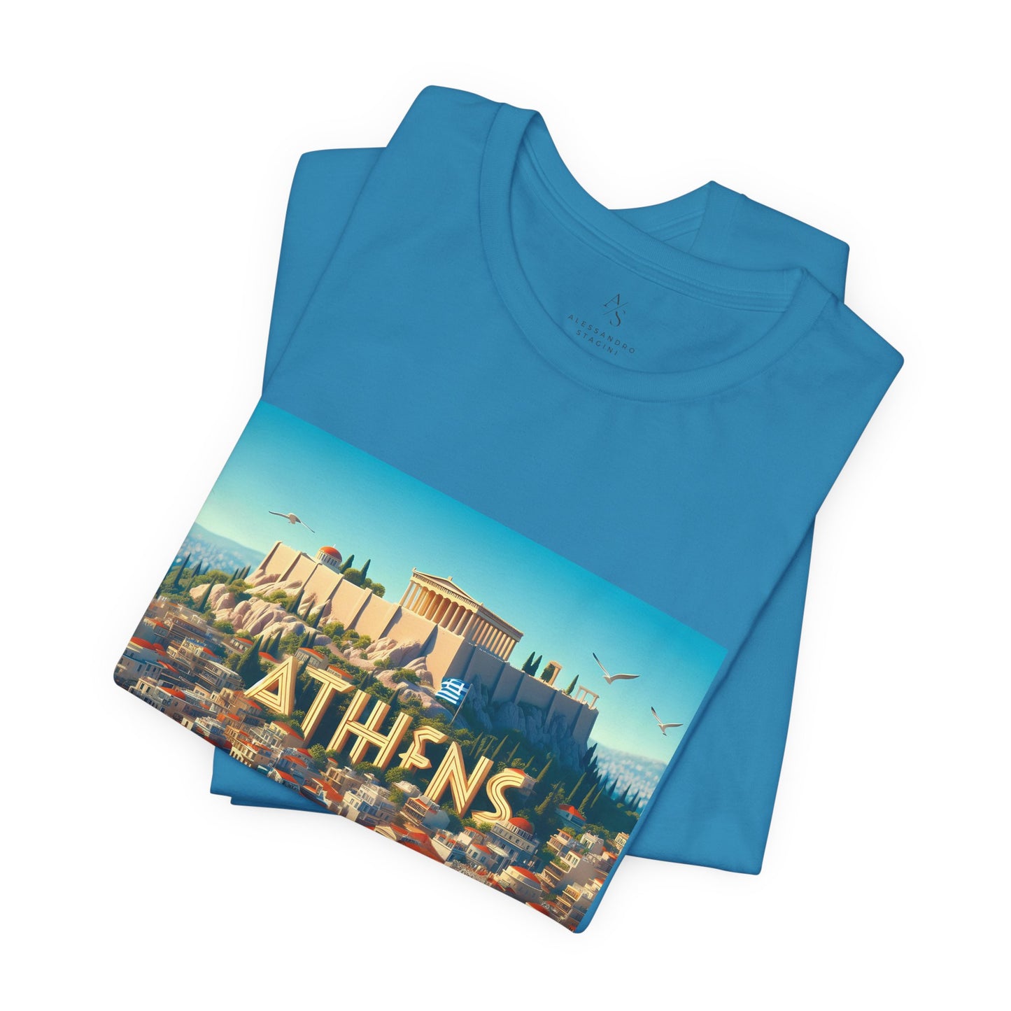 Athens Disney Pixar Style Jersey Short Sleeve Tee