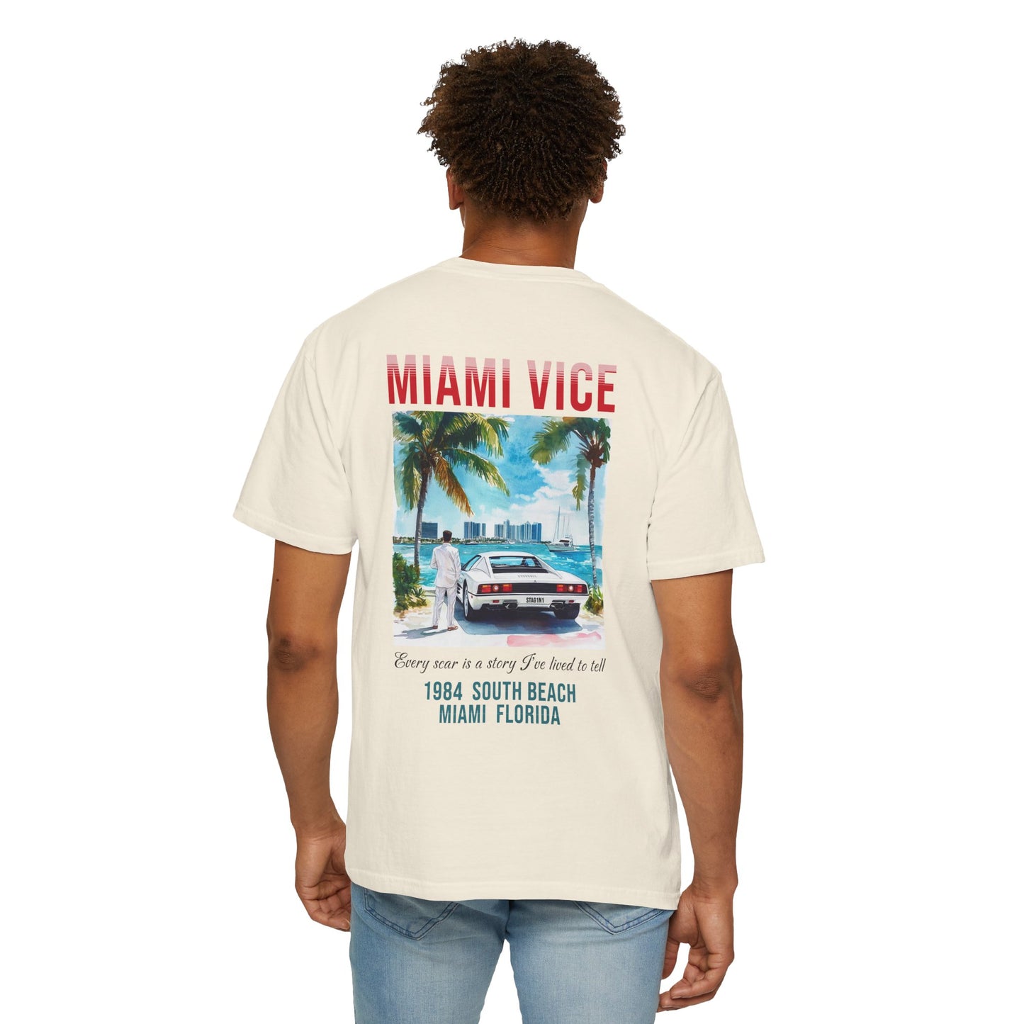 Miami Vice 1980s Retro Graphic T-Shirt