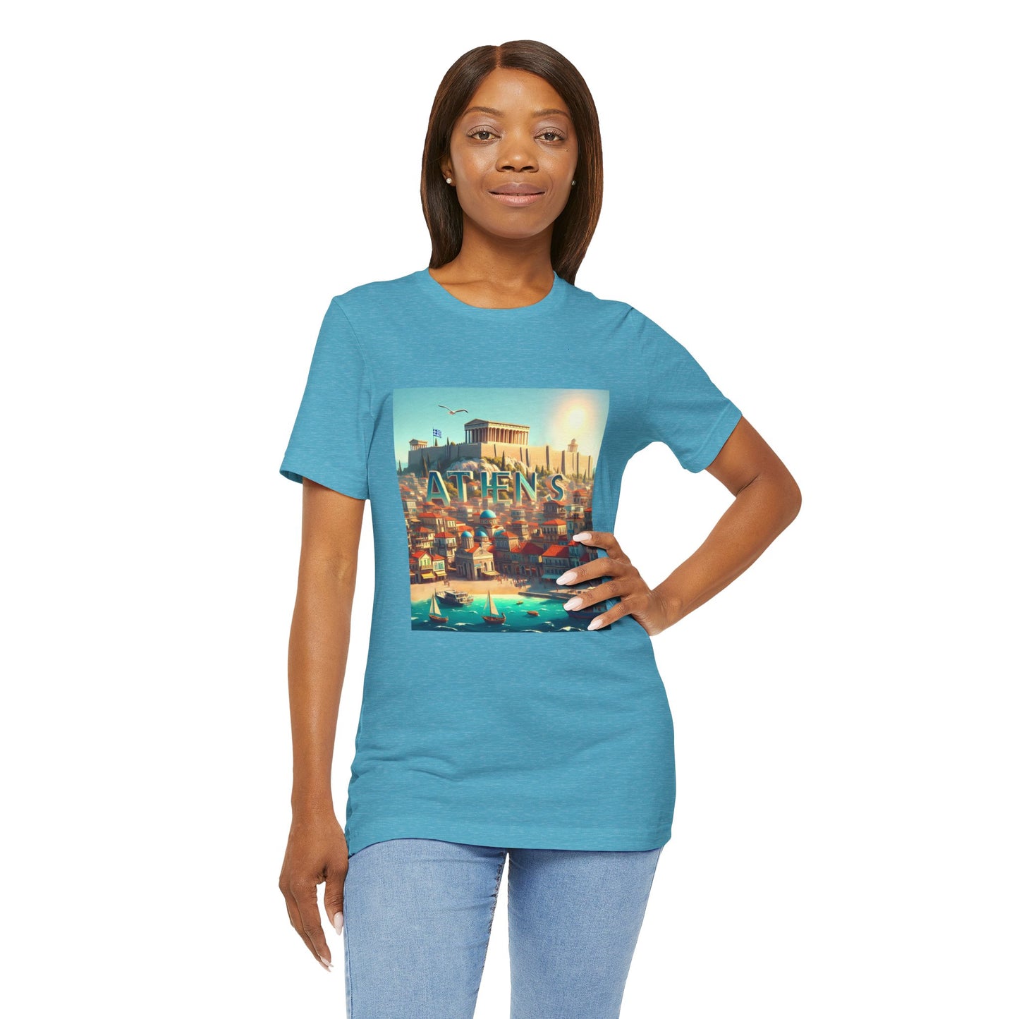 Athens Disney Pixar Style Jersey Short Sleeve Tee