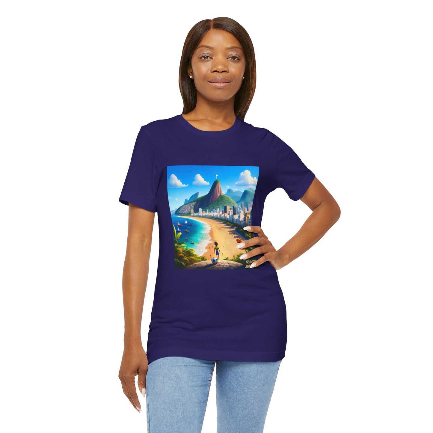 Rio De Janeiro Disney Pixar Style Jersey Short Sleeve Tee