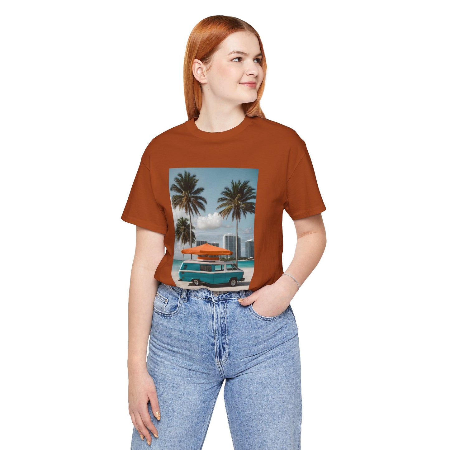 Vintage Van Miami Beach Jersey Short Sleeve Tee