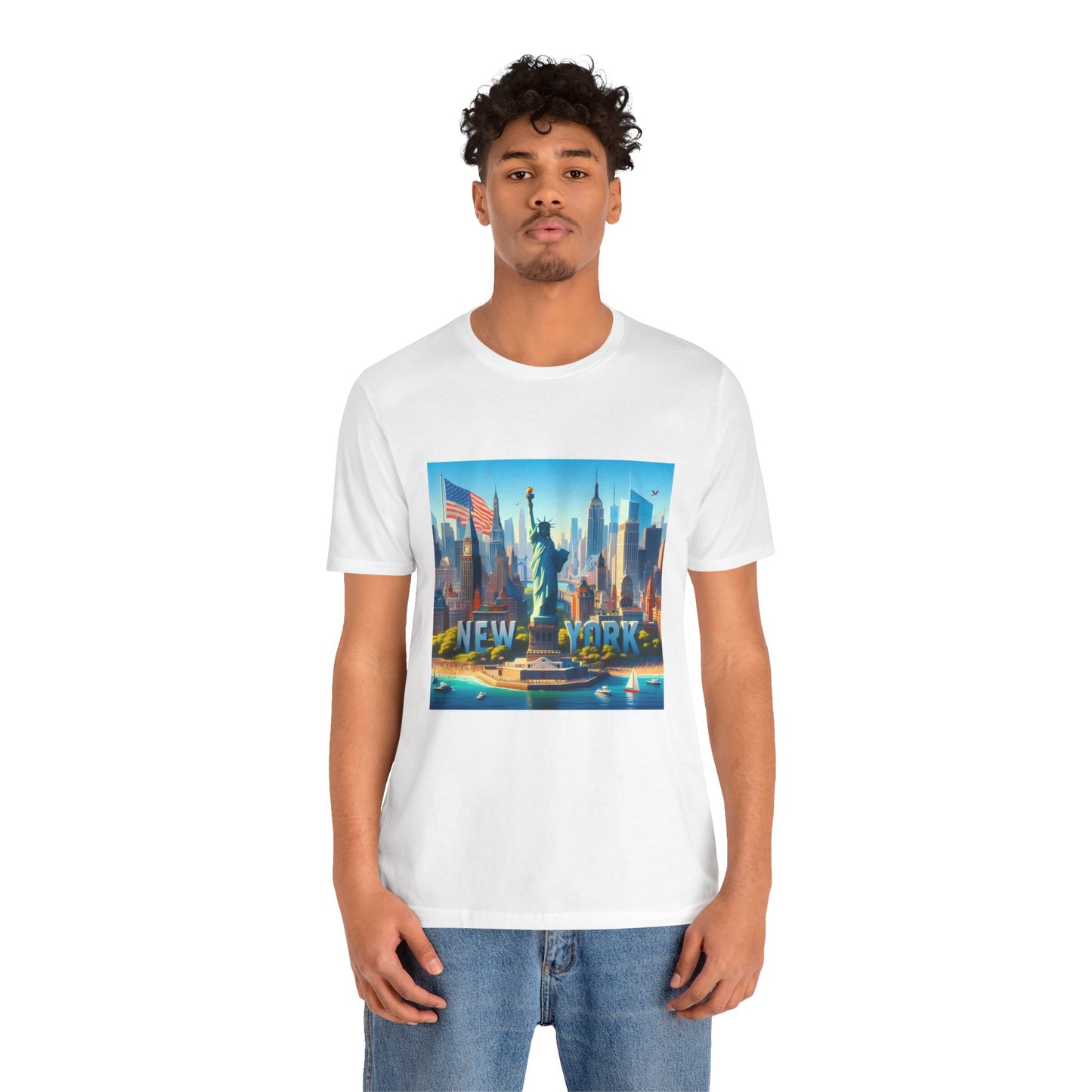 NY Disney Pixar Style Jersey Short Sleeve Tee