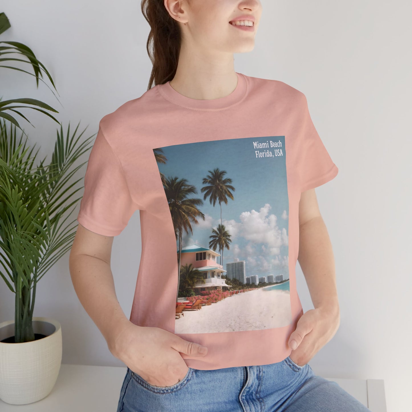 Miami Beach Jersey Short Sleeve Tee